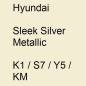Preview: Hyundai, Sleek Silver Metallic, K1 / S7 / Y5 / KM.